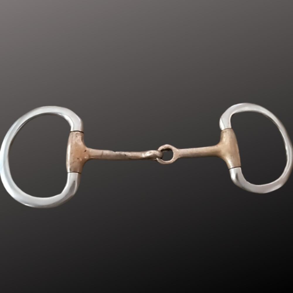 Eggbutt Copper Mouth English Bit Used 5"
